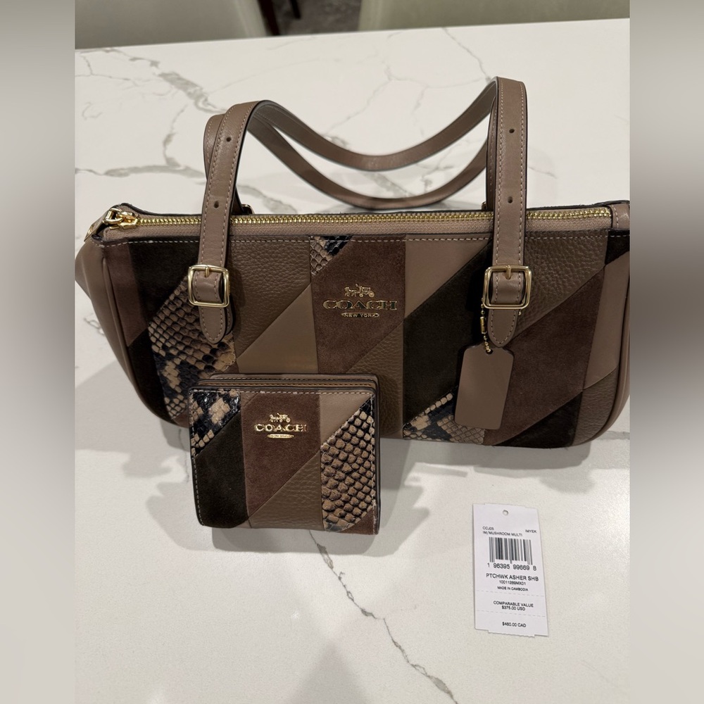 *AUTHENTIC*🤎COACH PATCHWORK ASHER BAG WITH MATCH… - image 2